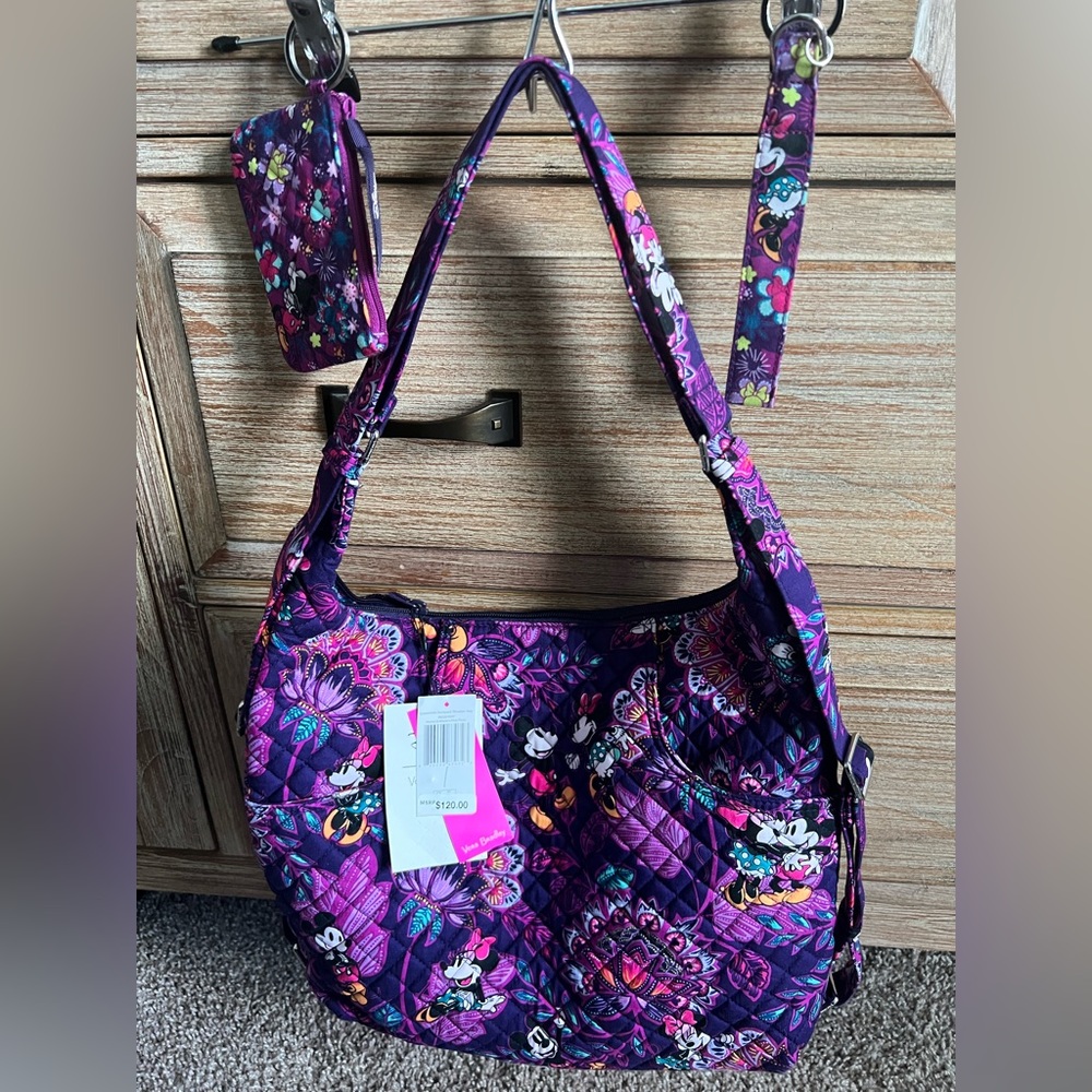 Vera Bradley Disney Convertible Backpack Mickey and Minnie